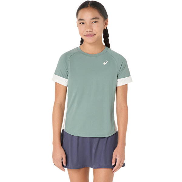 Girls Tennis Ss Top Çocuk Blue Kısa Kollu Tshirt 2044A045-400