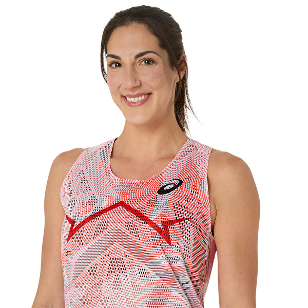 Asics Metaspeed Singlet Kadın Kırmızı Atlet 2092A531-605-3