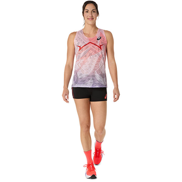 Asics Metaspeed Singlet Kadın Kırmızı Atlet 2092A531-605-4