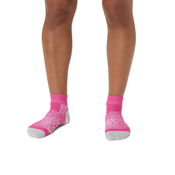 Asics Road+ Run Quarter Sock Unisex Pembe Koşu Çorabı 3013A796-701-2