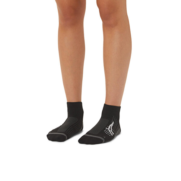Asics Icon Run Quarter Sock Unisex Siyah Koşu Çorabı 3013A867-001-2
