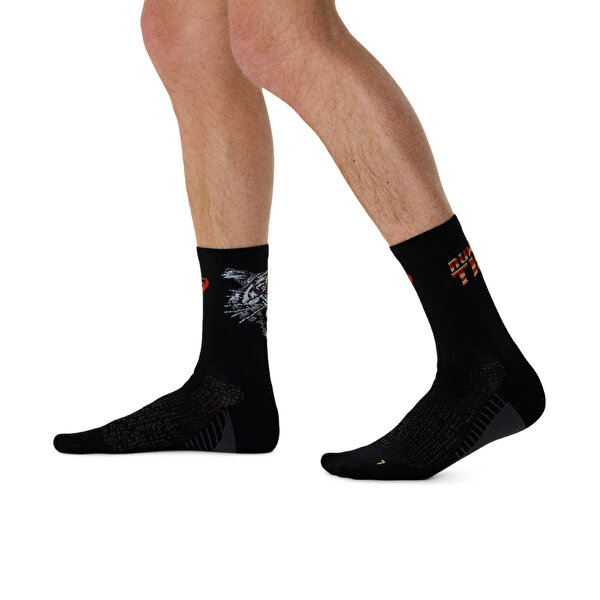 Asics Performance Run Sock Crew Unisex Anthracite Koşu Çorabı 3013A976-003-4