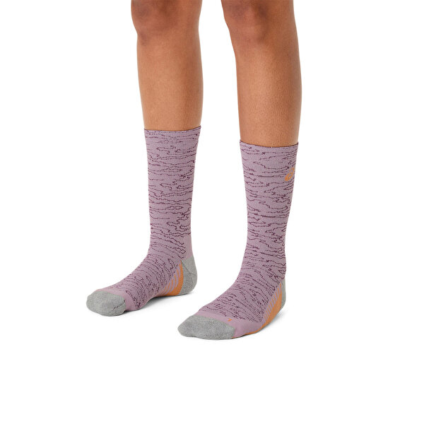 Asics Performance Run Sock Crew Unisex Dark Purple Koşu Çorabı 3013A981-500-3