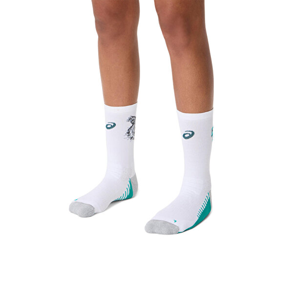Asics Performance Run Sock Crew Unisex Offwhite Koşu Çorabı 3013A976-102-2