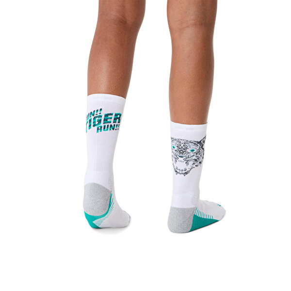 Asics Performance Run Sock Crew Unisex Offwhite Koşu Çorabı 3013A976-102-4