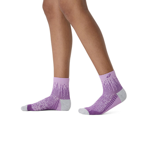 Asics Performance Run Sock Quarter Unisex Krem Koşu Çorabı 3013A980-501-4