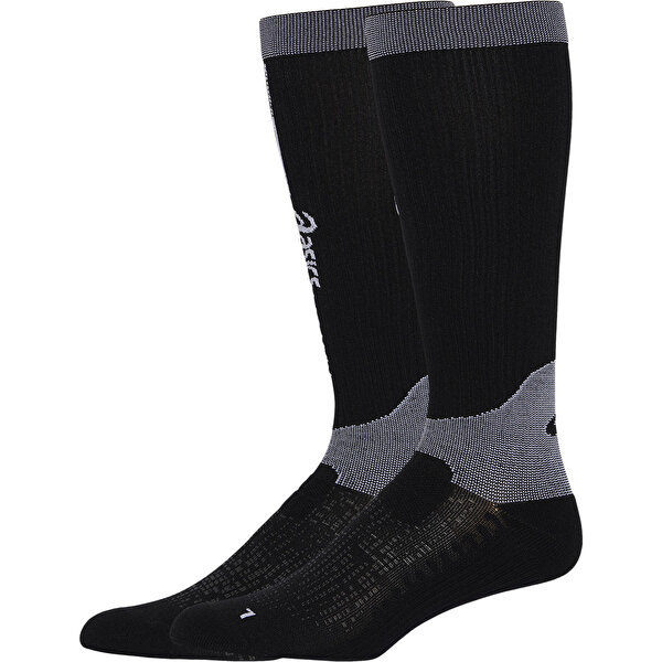 Asics Performance Run Compression Sock Unisex Black/pure Silver Koşu Çorabı 3013A990-001-1