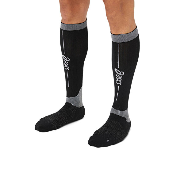 Asics Performance Run Compression Sock Unisex Black/pure Silver Koşu Çorabı 3013A990-001-2