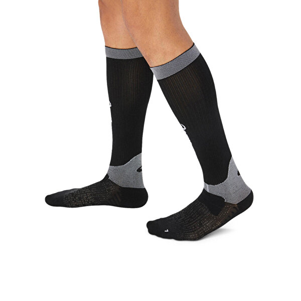 Asics Performance Run Compression Sock Unisex Black/pure Silver Koşu Çorabı 3013A990-001-3