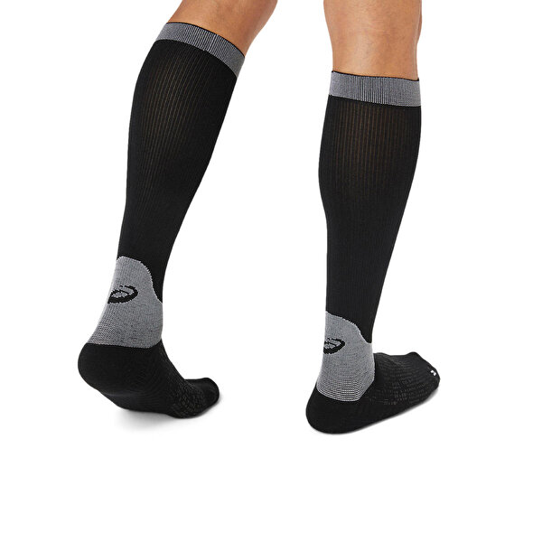 Asics Performance Run Compression Sock Unisex Black/pure Silver Koşu Çorabı 3013A990-001-4