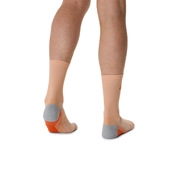 Asics Performance Run Sock Crew Unisex Gri-pembe Koşu Çorabı 3013B002-800-5