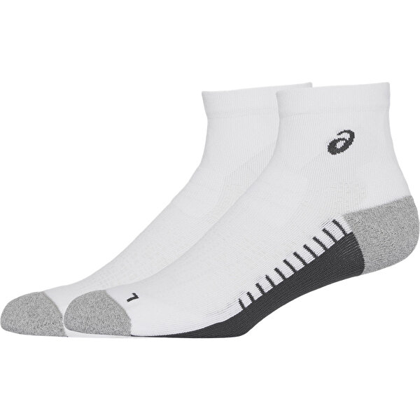 Asics Performance Run Sock Quarter Unisex White Traditional Koşu Çorabı 3013B003-100-1