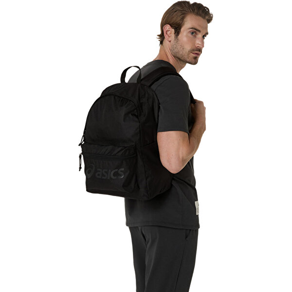 Asics Backpack 23L Unisex Black/pure Silver Sırt Çantası 3033C137-001-3